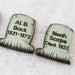 Mini Punny Gravestone Stencil Designs - SVG FILE ONLY