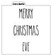 Christmas Skinny Lettering Stencils 5 pack - SVG FILE ONLY