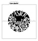 Easter Floral Circle Stencil Design - 2 Sizes - SVG FILE ONLY
