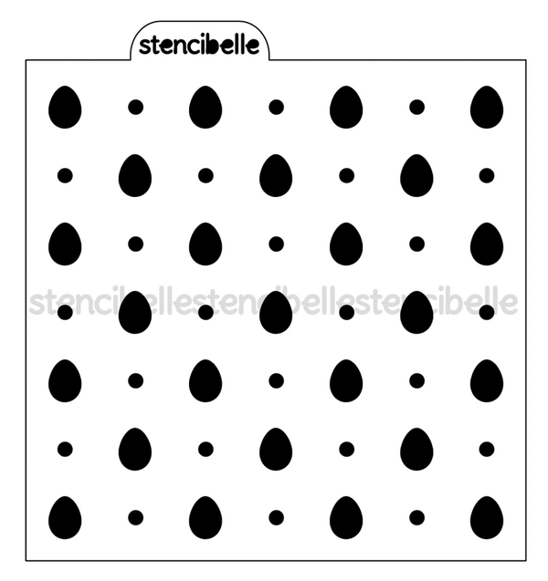 Easter Polka Dot Stencil Designs - 2pack - SVG FILE ONLY