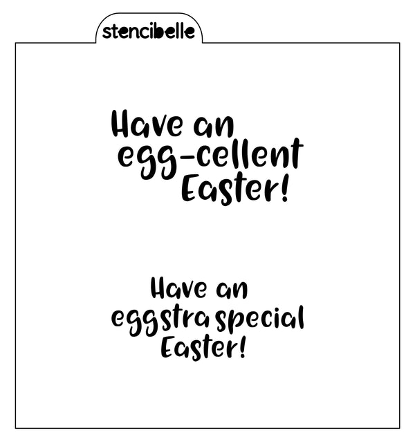 Eggcellent Easter Stencil Design - SVG FILE ONLY