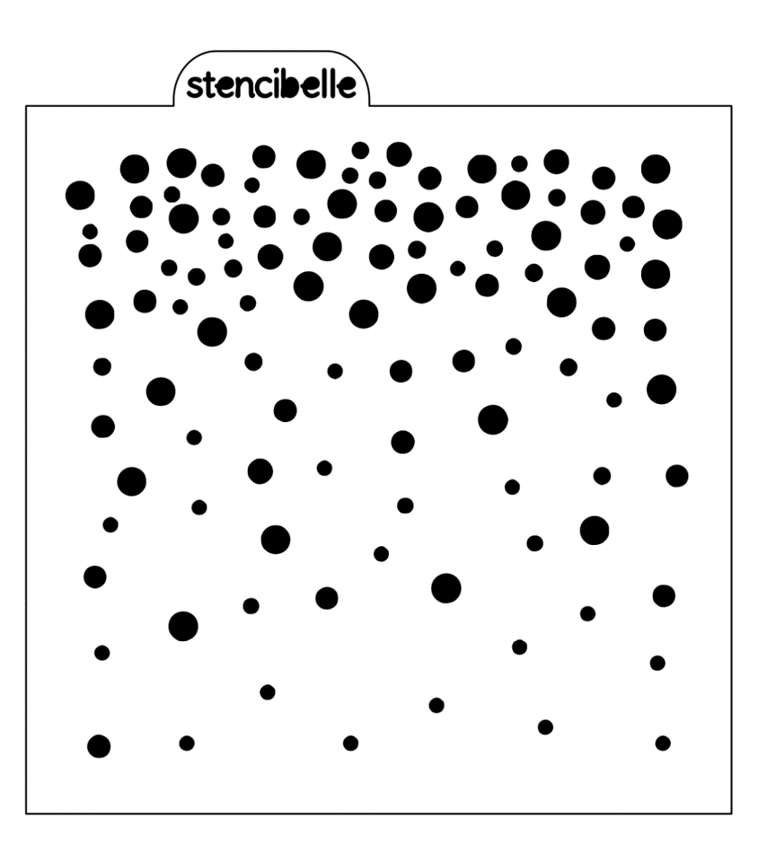 Falling Confetti Stencil Design - SVG FILE ONLY