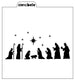 Nativity Scene Stencil Design - SVG FILE ONLY