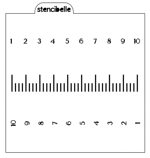 Ruler / Baby Bottle Stencil Design - SVG FILE ONLY