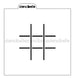 Tic Tac Toe Stencil Design - 3 Sizes - SVG FILE ONLY