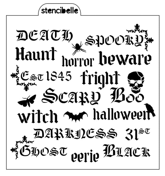 Halloween Mandala Stencil Design - SVG FILE ONLY – stencibelle