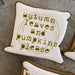 Vintage Typewriter - Autumn Leaves and Pumpkins Please Stencil Design - SVG FILE ONLY