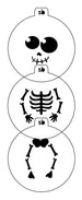 Mini Skeleton Set Stencil Design - SVG FILE ONLY