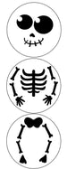 Mini Skeleton Set Stencil Design - SVG FILE ONLY