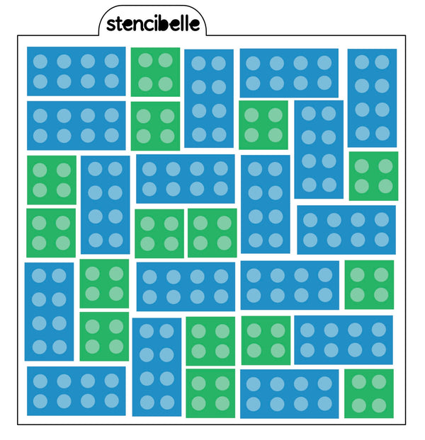 Building Blocks 4 piece Stencil DESIGN - SVG FILE ONLY