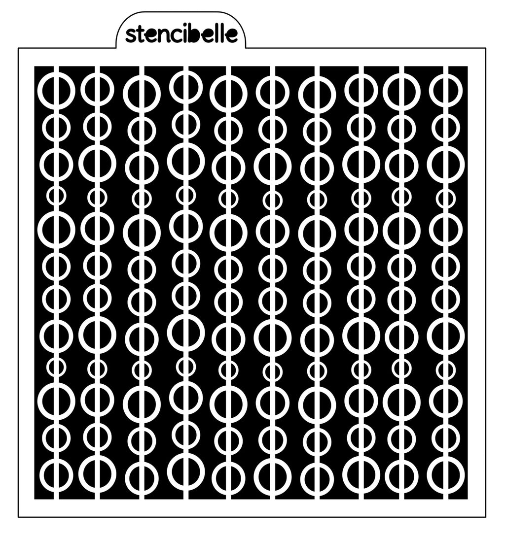 Circle Stripe Background Stencil Design - SVG FILE ONLY