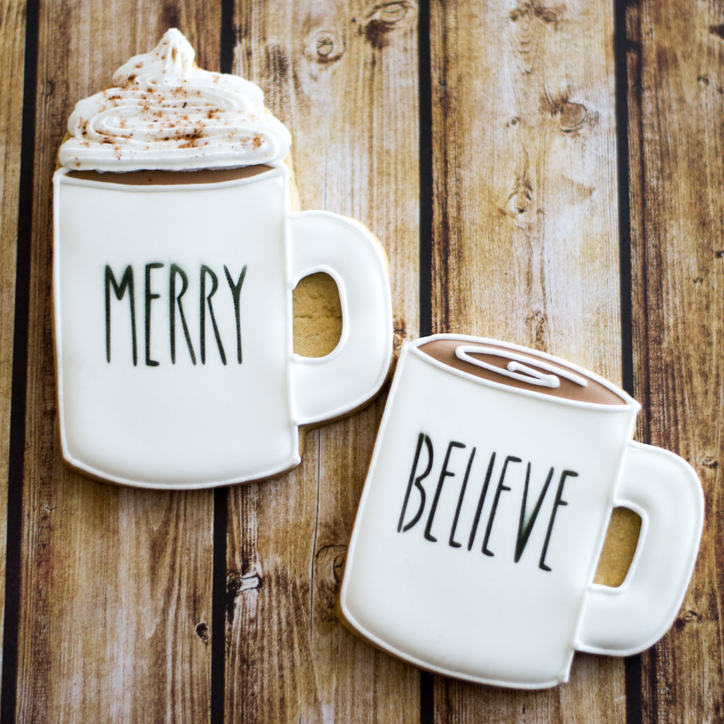 Christmas Skinny Lettering Stencils 5 pack - SVG FILE ONLY