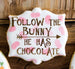 Follow the Bunny Stencil Design - SVG FILE ONLY