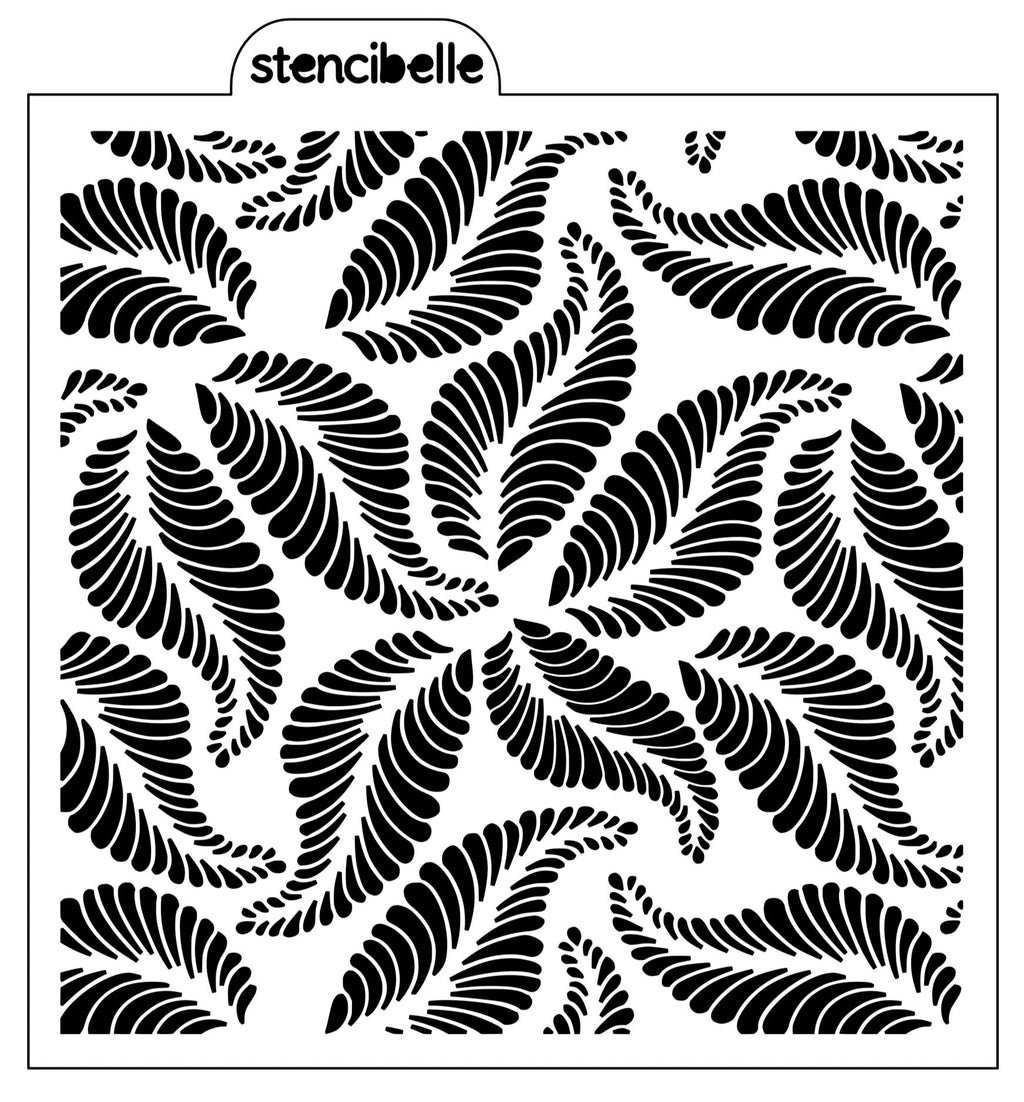 Fern Leaves Stencil Design - SVG FILE ONLY