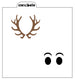 Rudolph Eyes / Antlers Stencil Design - SVG FILE ONLY
