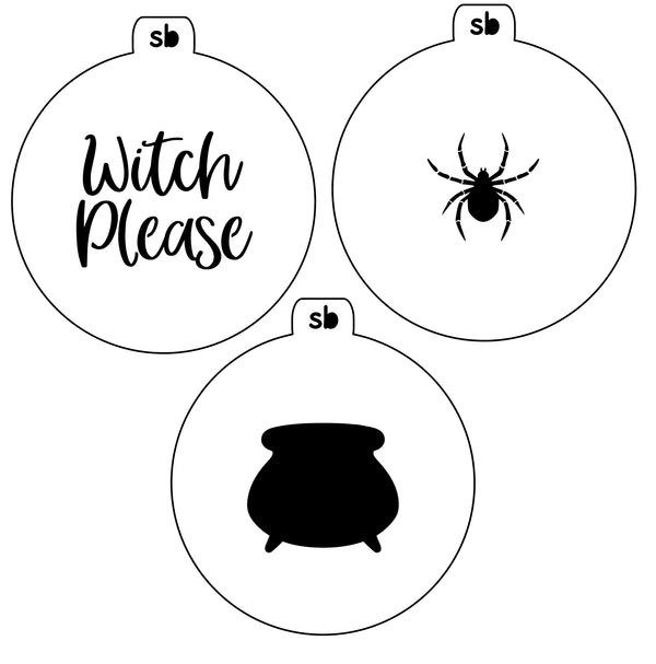 Halloween Mini Stencil Designs - SVG FILE 3 PACK