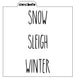 Christmas Skinny Lettering Stencils 5 pack - SVG FILE ONLY
