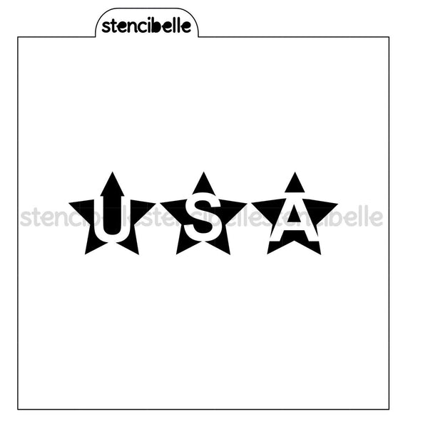 USA Stars Stencil - 2 styles incl. - SVG FILE ONLY