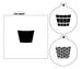 Basket 3 piece Stencil Design - SVG FILE ONLY