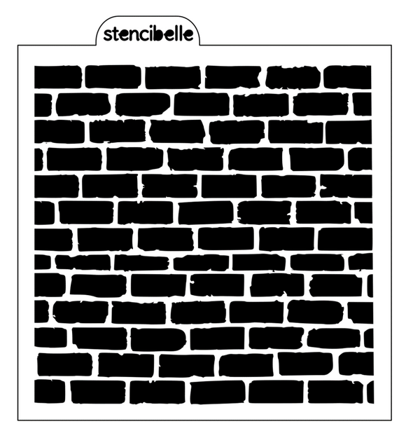 Brick Wall Stencil Design - SVG FILE ONLY