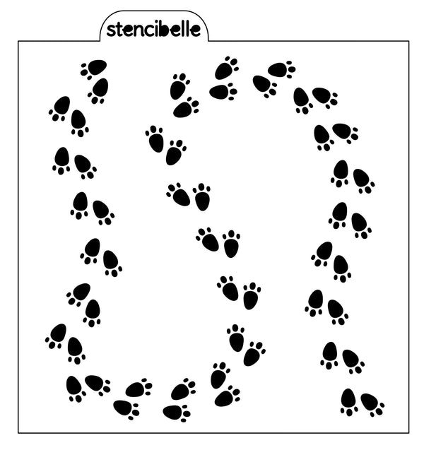 Bunny Trails Stencil Design - SVG FILE ONLY