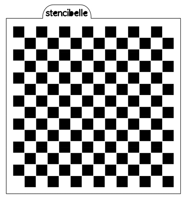 Checkered Flag Stencil Design - SVG FILE ONLY