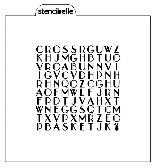 Easter Word Search Stencil Design - SVG FILE ONLY