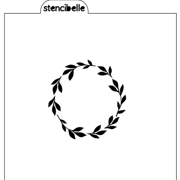 Emma Wreath Stencil Design - SVG FILE ONLY - 2 sizes included