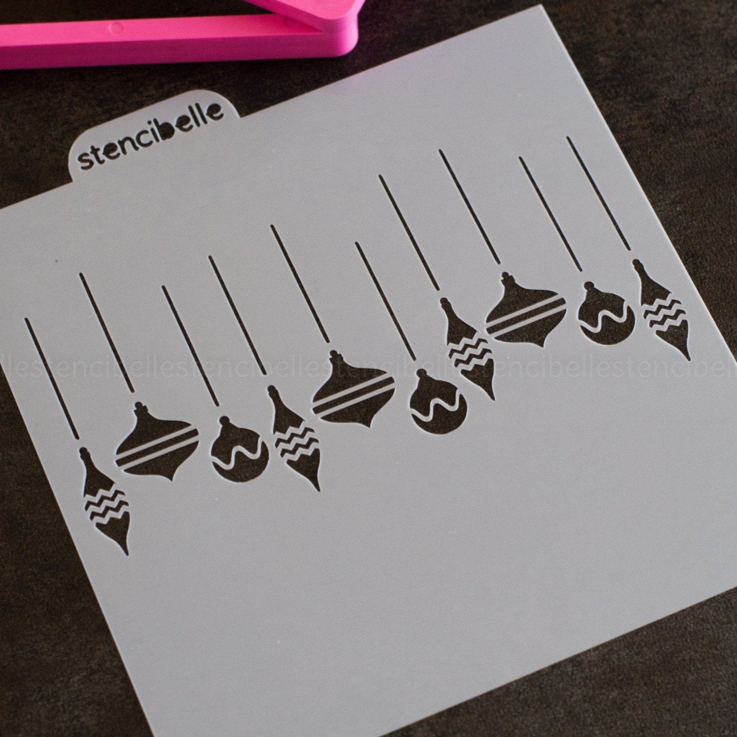 Hanging Ornaments Stencil Design - SVG FILE ONLY – stencibelle