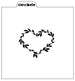 Heart Wreath Stencil Design - SVG FILE ONLY