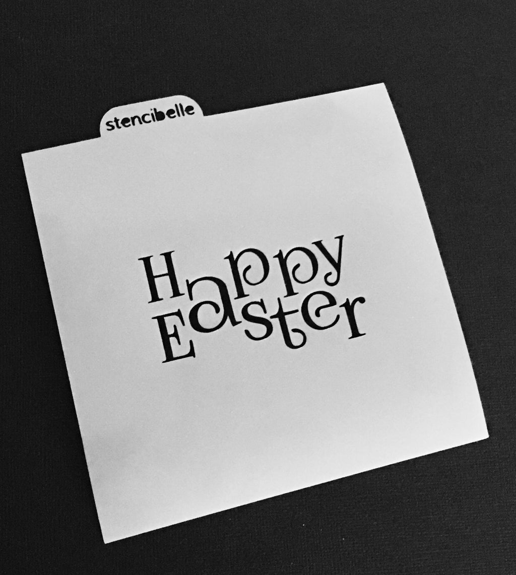 Happy Easter Stencil Design - SVG FILE ONLY