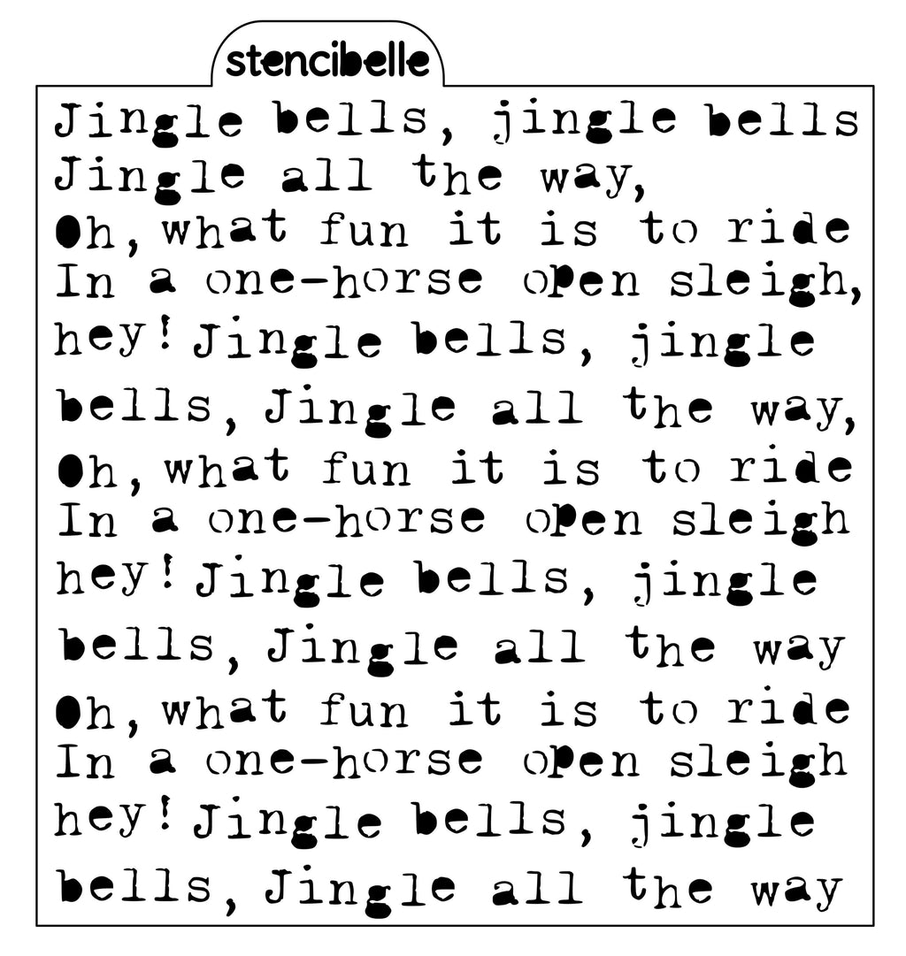 Vintage Typewriter - Jingle Bells - SVG FILE ONLY