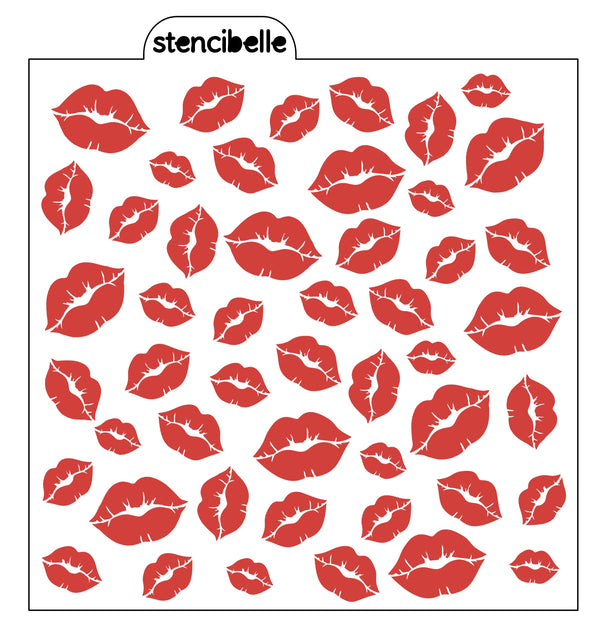 Kisses Stencil Design - SVG FILE ONLY