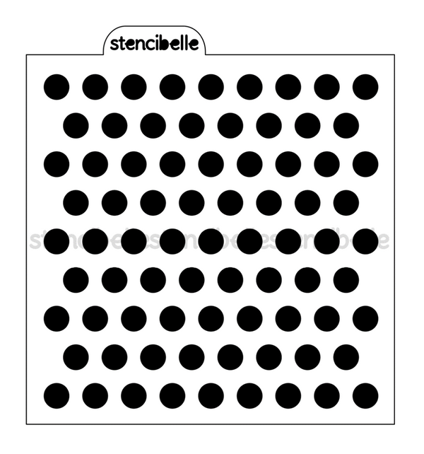 Large Polka Dot Stencil Design - SVG FILE ONLY