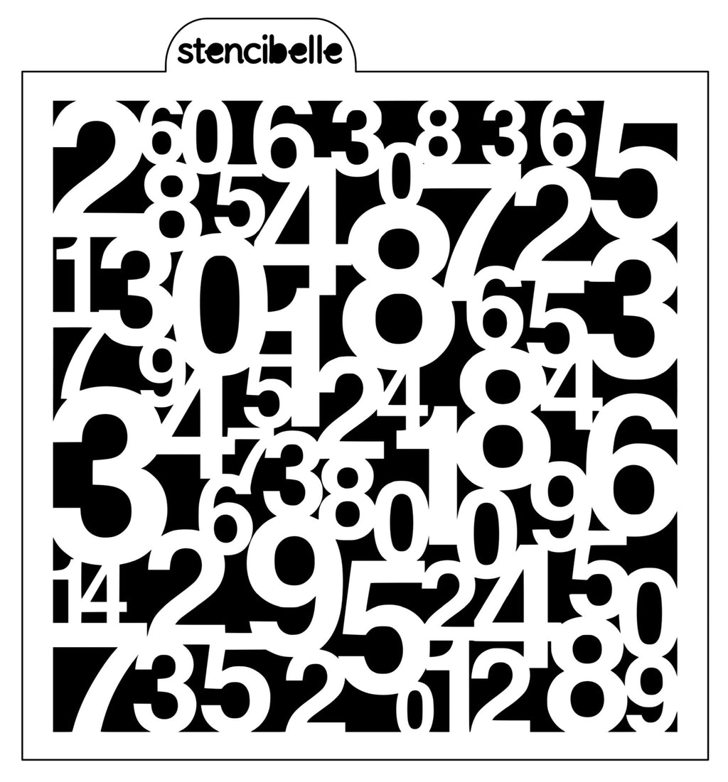 Numbers Stencil Design - SVG FILE ONLY