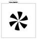 Peppermint Swirl Stencil Design - SVG FILE ONLY