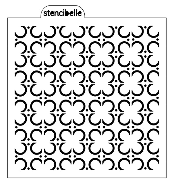 Quatreflower Stencil Design - SVG FILE ONLY