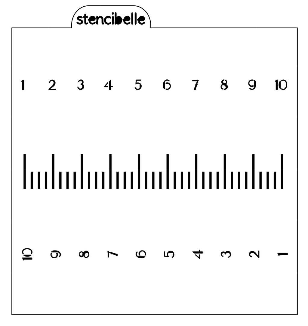 Ruler / Baby Bottle Stencil Design - SVG FILE ONLY