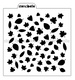 Scattered Fall Leaves Stencil Design - SVG FILE ONLY