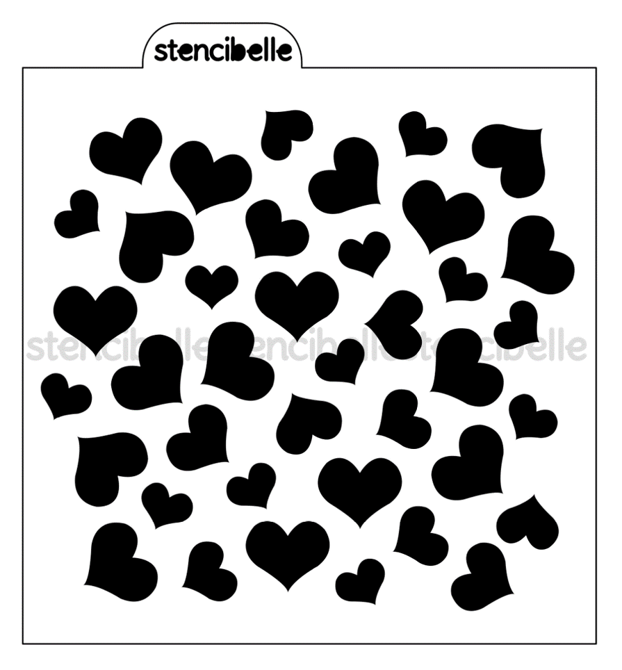 Whimsical Heart Stencil Design - SVG FILE ONLY