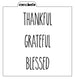 Thanksgiving Skinny Words Stencil Design - SVG FILE ONLY