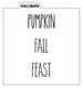 Thanksgiving Skinny Words Stencil Design - SVG FILE ONLY