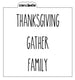 Thanksgiving Skinny Words Stencil Design - SVG FILE ONLY