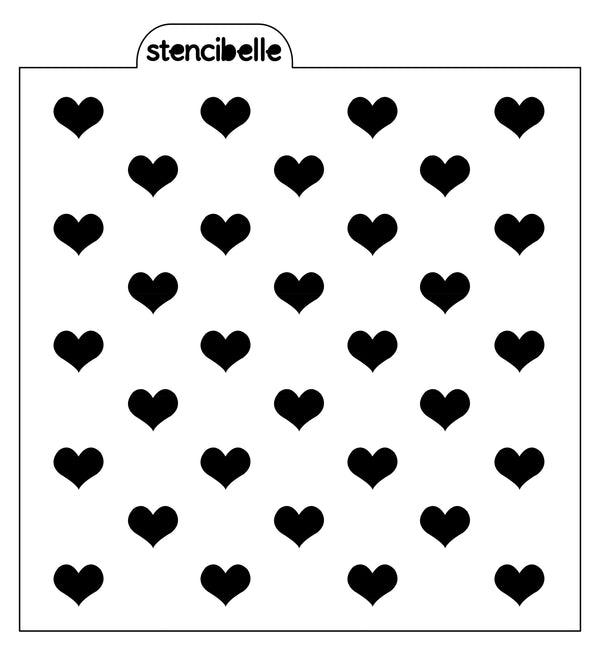 Skipped Heart Stencil Design - SVG FILE ONLY
