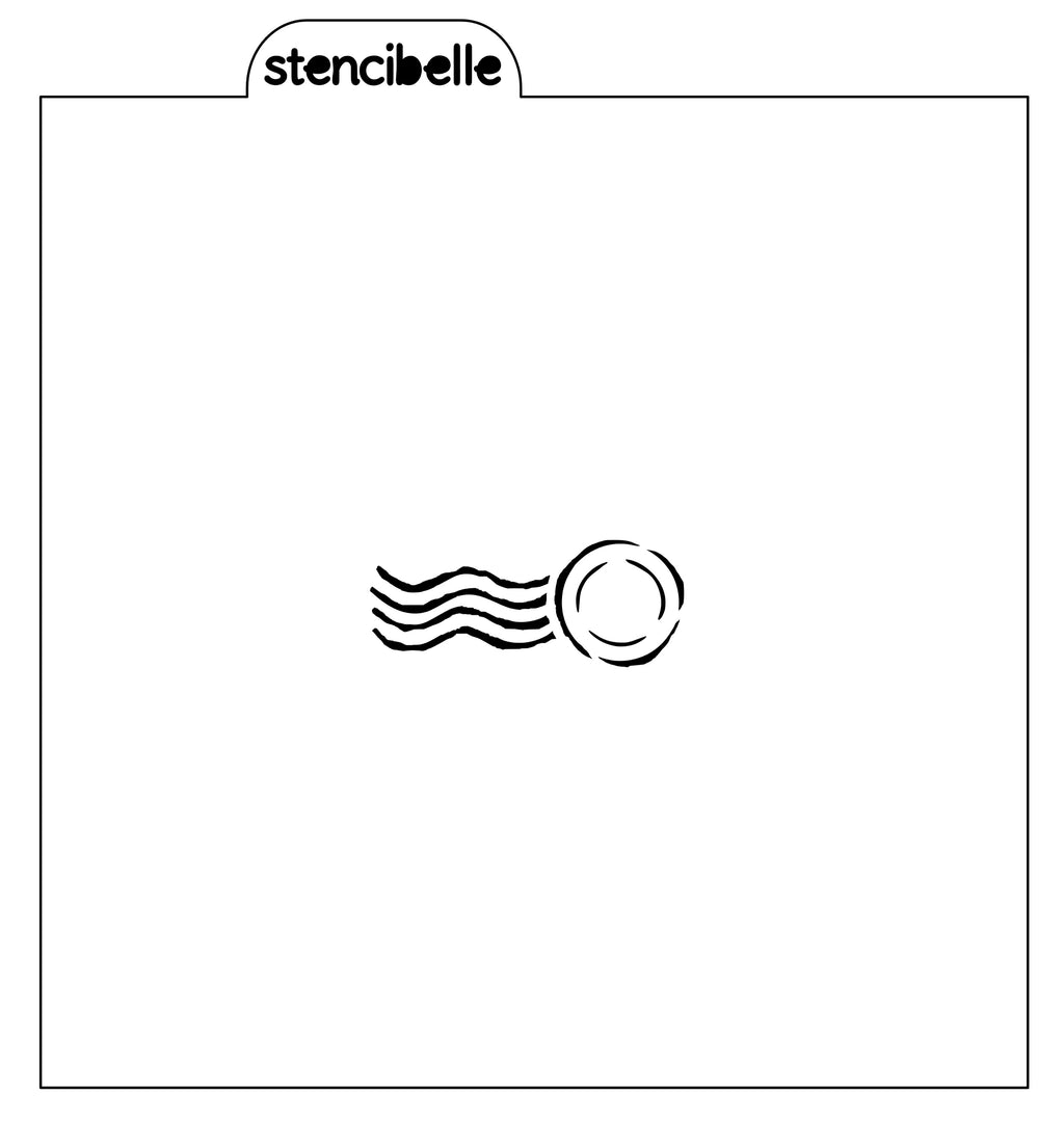 Small Postmark Stencil Design - SVG FILE ONLY