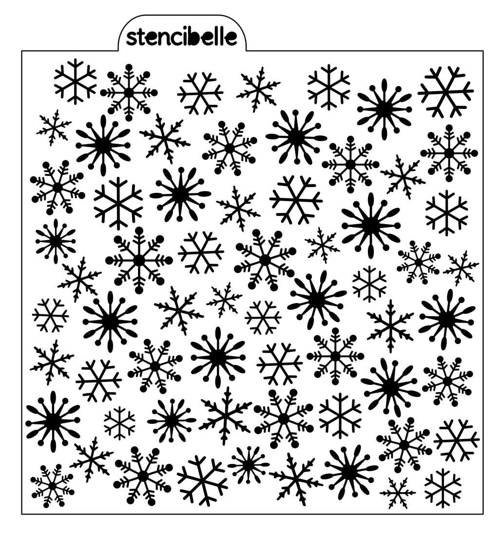 Small Snowflake Stencil Design - SVG FILE ONLY