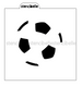 Soccer Ball Stencil Design - SVG FILE ONLY