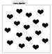 Stripes & Hearts 2 Pc Stencil Design - SVG FILE ONLY