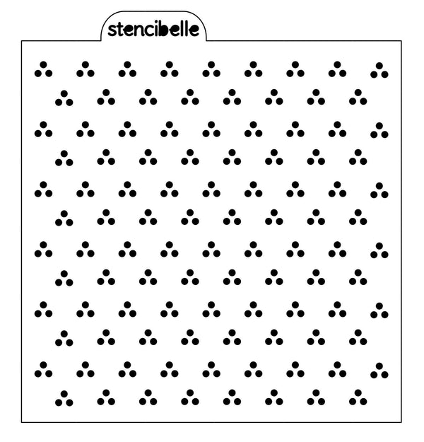 Mid Tri-Dot Stencil Design - SVG FILE ONLY