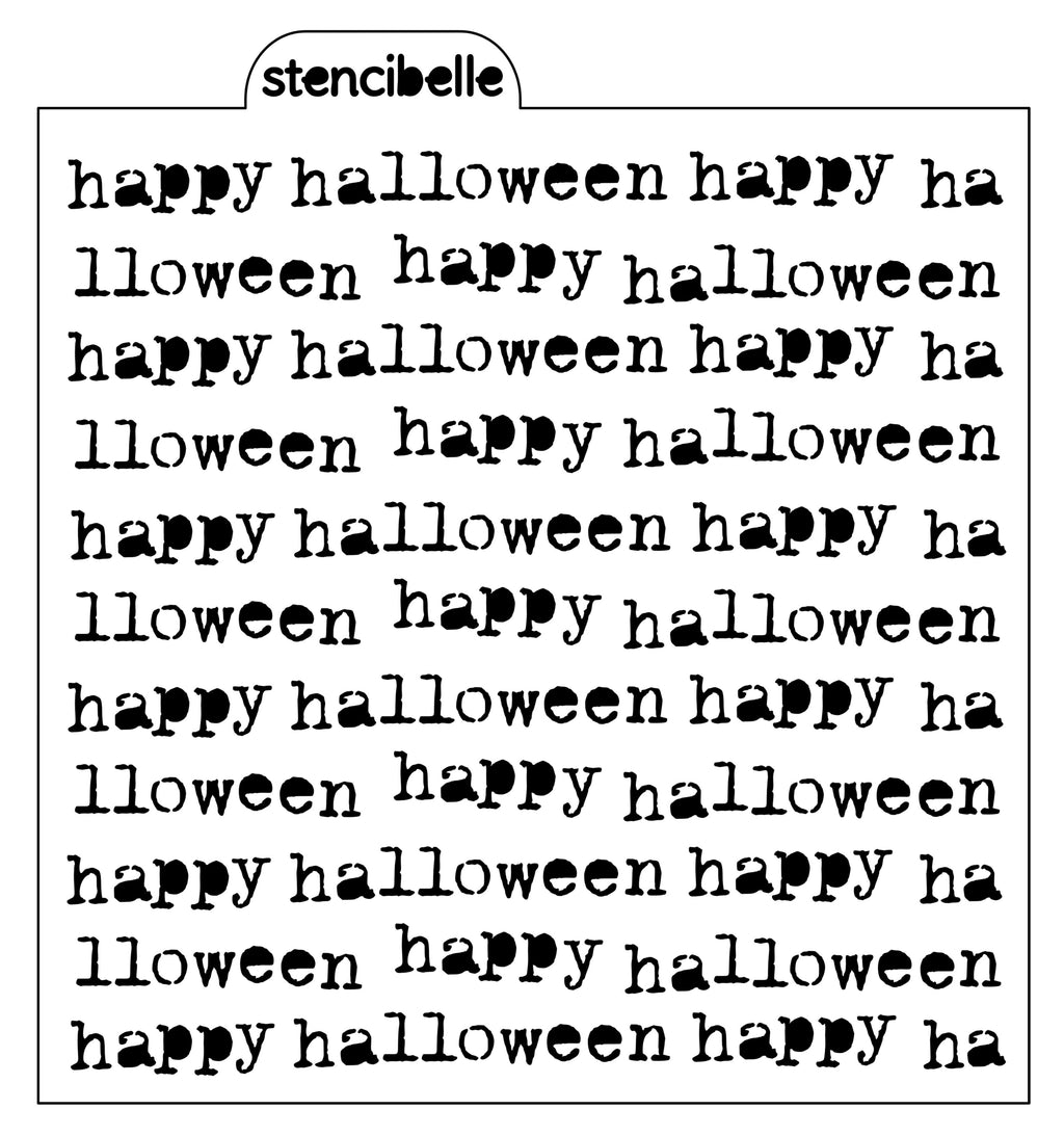Vintage Typewriter - Happy Halloween Stencil Design - SVG FILE ONLY